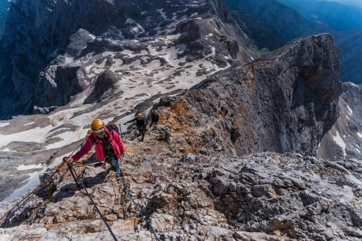 Climbing Triglav in 1 day ridge climb, Slovenian mountains