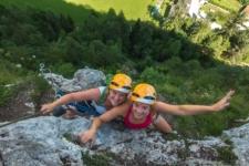Via ferrata near Mojstrana in Slovenia