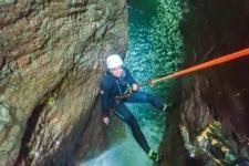 Ultimate canyoning Bovec waterfall