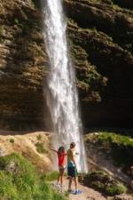 Happy Couple at Peričnik Waterfall