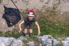 Rock climbing kids Slovenia