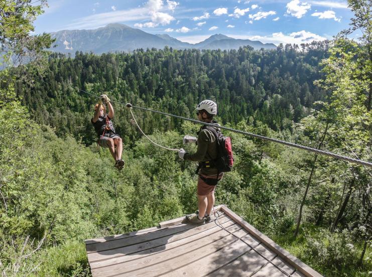 Zipline Dolinka in Bled