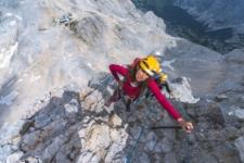 On the way to Triglav, via ferrata climbing before top