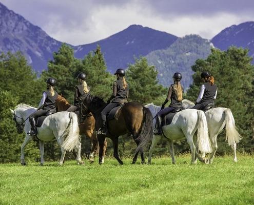 horseback riding in Lake Bled