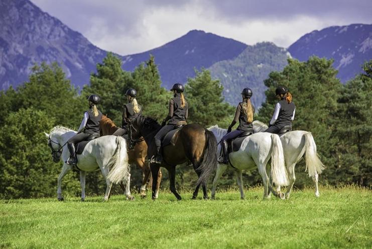 horseback riding in Lake Bled
