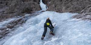 Ice climbing in Slovenia
