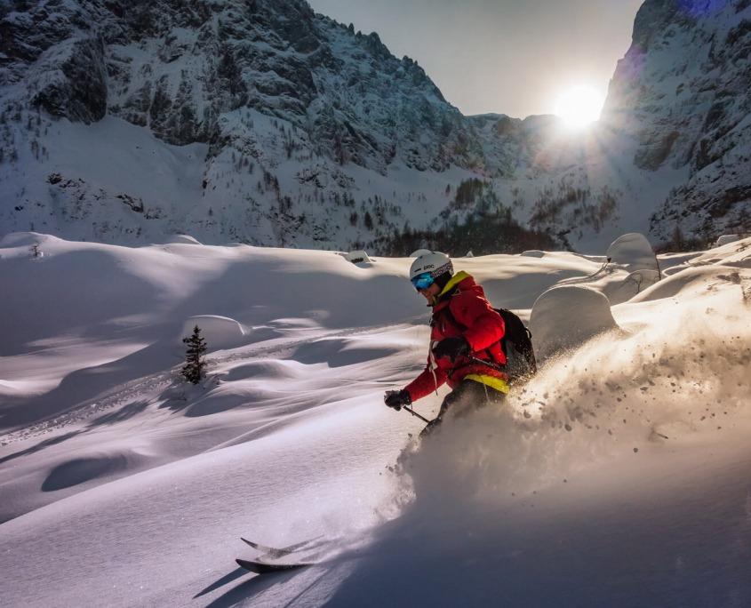 Ski touring close to Vrsic pass