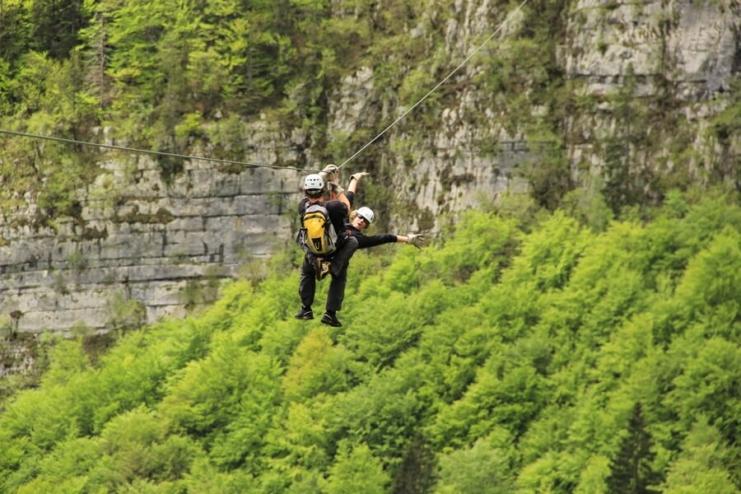 Zipline in Bovec
