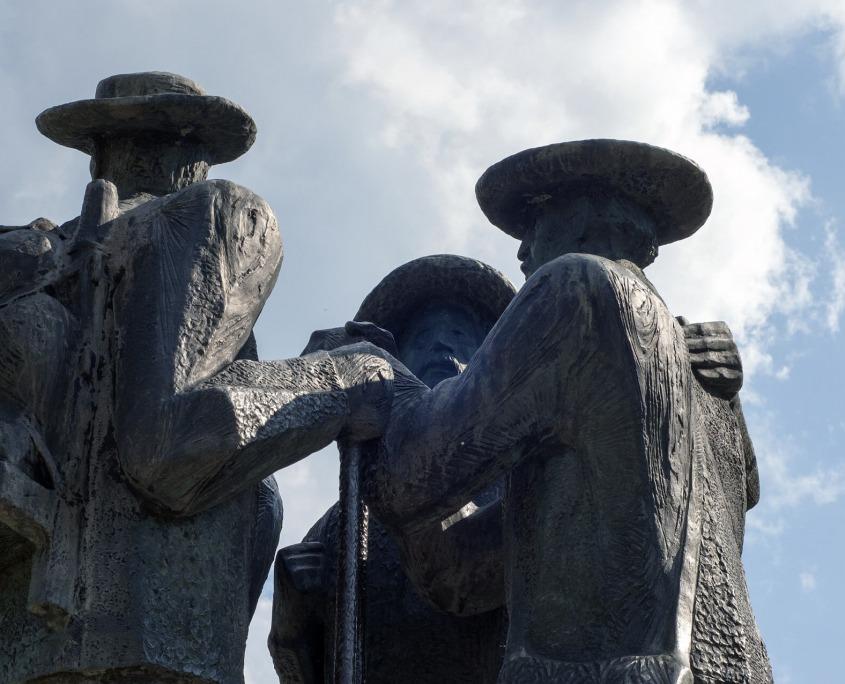 Monument to four brave men from Bohinj