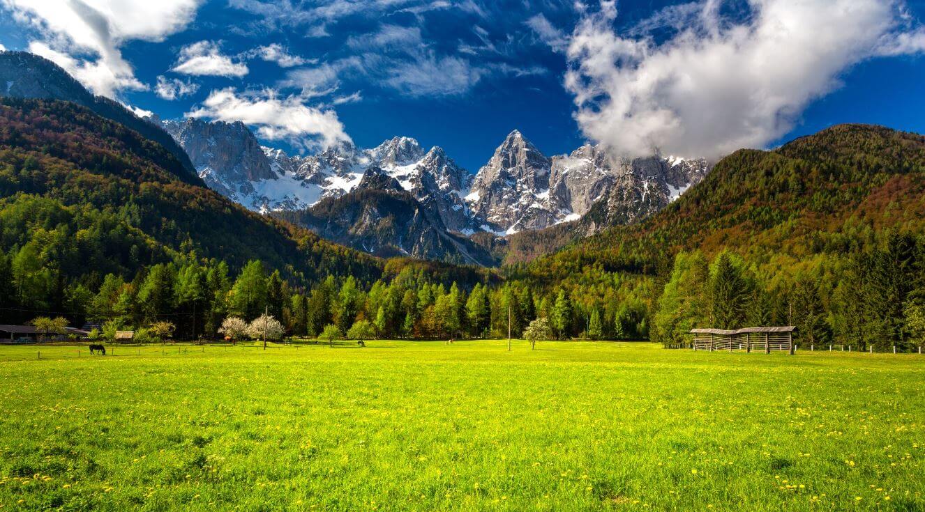 Spik Mountain in Julian Alps