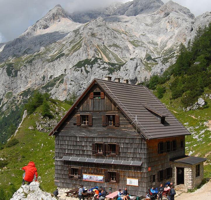 High mountain cottages