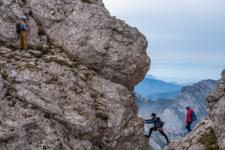 Climbing in Slovenian Alps