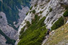 Hiking in Slovenian mountains