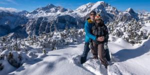 Snowshoewalking near Bled