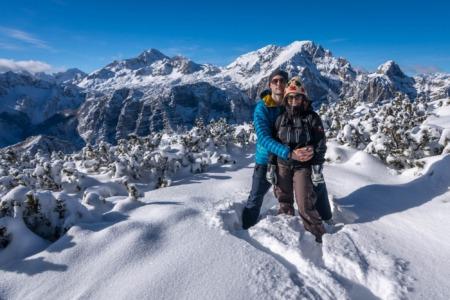 Snowshoewalking near Bled