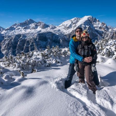 Snowshoewalking near Bled